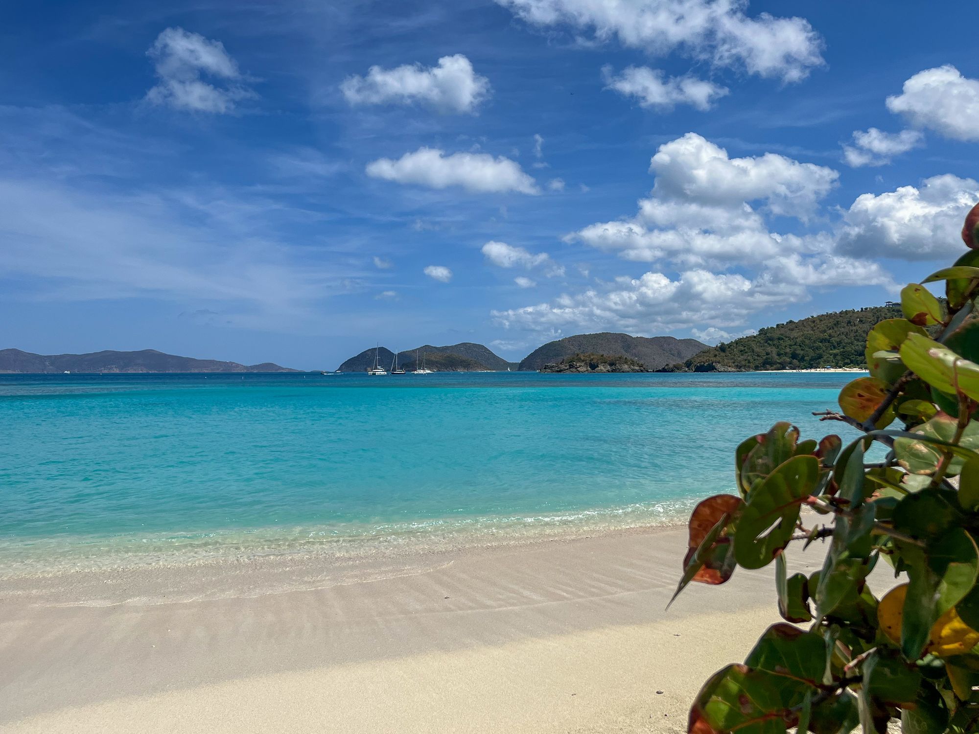 Secluded turquoise cove at Jumbie Bay, St. John